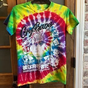 Rucking Fotten Cry-Baby T-Shirt Unisex Small Rainbow Tie Dye Johnny Depp